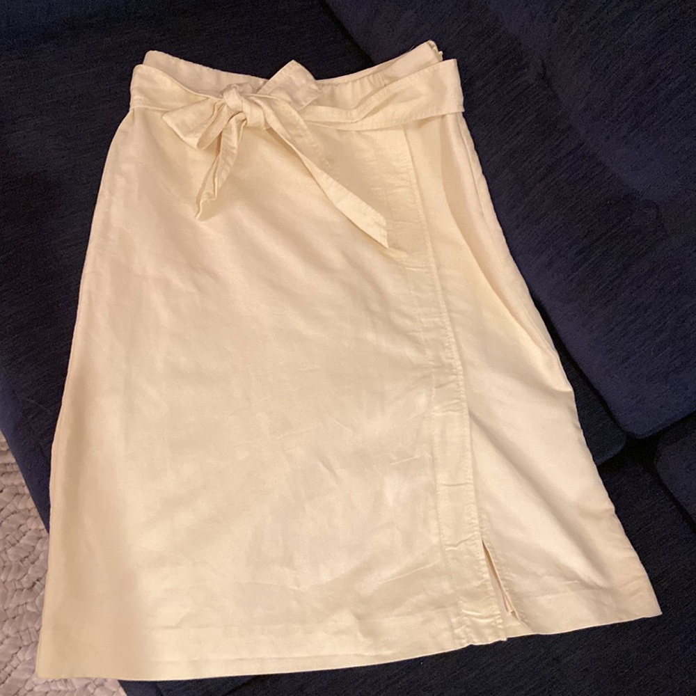Ann Taylor- linen/lined skirt